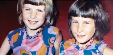  ??  ?? Delicate skin: Jacqs, left, and Dawn had an outdoor childhood but never used sunscreen