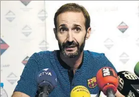  ?? FOTO: FCB ?? Sito Alonso regresa a Monzón. El técnico azulgrana revivirá momentos especiales