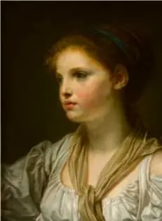  ??  ?? Greuze, Jeune Fille au ruban. J.-M. SALINGUE. MUSÉE BEAUX-ARTS RENNES