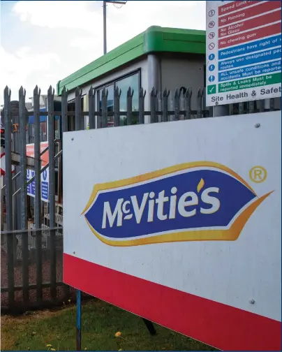  ?? Photograph: Colin Mearns ?? The McVitie’s plant in Glasgow’s east end is earmarked for closure in 2022