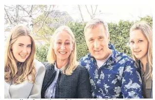  ??  ?? Maxime Bernier with partner Catherine, and daughters Charlotte and Megan