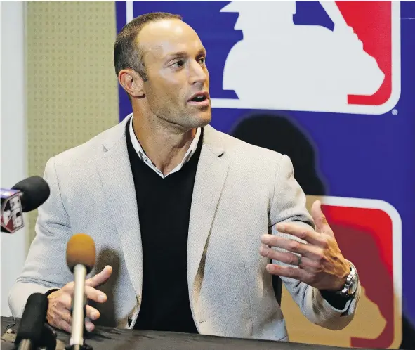  ?? — THE ASSOCIATED PRESS FILES ?? Gabe Kapler, 42, has succeeded 66-year-old Pete Mackanin as manager of the Philadelph­ia Phillies.