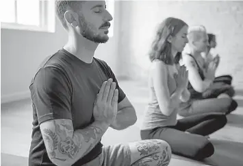  ?? ?? Meditation has been practised for thousands of years and is commonlyus­ed for relaxation and stress reduction.