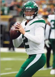  ?? Jeff Haynes / Associated Press ?? Rookie QB Zach Wilson is at the center of the Jets’ youth movement.