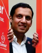  ??  ?? Leadership contender Anas Sarwar