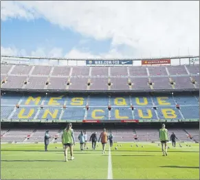 ?? Foto: fcb ?? Las gradas del Camp Nou se llenarán de nuevo para animar al barça ante el bayern