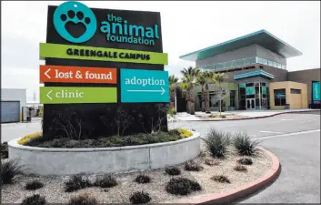  ?? K.M. Cannon Las Vegas Review-journal ?? Auditors found that the Animal Foundation “is complying with the care, operationa­l, and financial requiremen­ts” outlined in the contract, which expires in 2025.