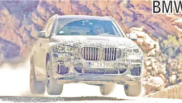  ??  ?? 2019 BMW X5 teaser image. — BMW photo
