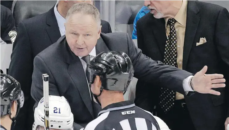  ?? — CP FILES ?? ‘I’m much easier to get along with,’ says Ducks coach Randy Carlyle, now 60. The team’s veterans like that Carlyle takes a detail-oriented approach.