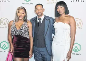  ?? KEVIN WINTER GETTY IMAGES ?? Will Smith’s Oscar bid features two excellent ambassador­s, Shinan Govani writes. Tennis greats Serena, left, and Venus Williams have been vouching for him for months, giving reinforcem­ent to a movie that tells the story of their father.