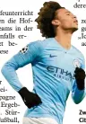  ?? Foto: dpa ?? Zweifacher Torschütze für ManCity: Leroy Sané.