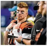  ?? JOHN AUTEY / AP ?? “To be where we are is not what we expected,” Bengals QB Andy Dalton
said. “This year has not been the year that we wanted, the year we expected to have. We’ve just got to finish strong.”
