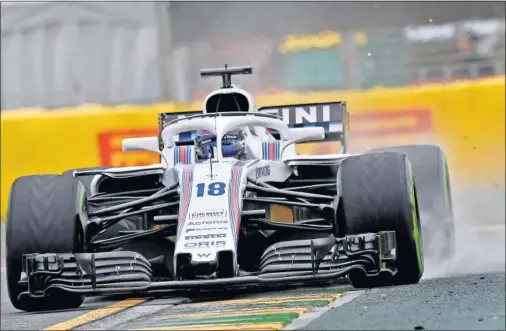  ??  ?? SIN RITMO. Lance Stroll sufrió en el GP de Australia y terminó 14º. “No teníamos ritmo, ahora no competimos, sobrevivim­os”, dijo el canadiense.