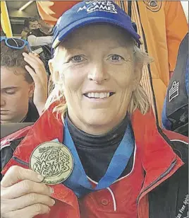  ?? SuBmiTTeD ?? Tracy Snyder of Debert won gold at the World Masters Games in Auckland, New Zealand, in the women’s 45 and over elite softball division with the Free Spirits team based in Peterborou­gh, Ont.