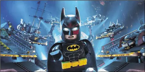  ?? WARNER BROS. PICTURES/TNS ?? Batman is voiced by Will Arnett in “The LEGO Batman Movie.”