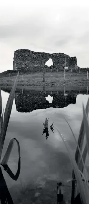  ??  ?? View of the castle across newly-created wetlands