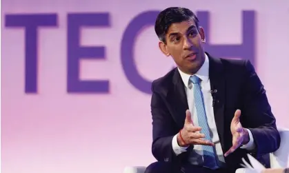  ?? AFP/Getty Images ?? ‘The use of industry language suggests Rishi Sunak will remain supine in the face of big tech’s latest innovation.’ Photograph: Ian Vogler/