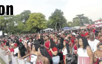  ?? (Photo: Observer file) ?? A section of the crowd attending one of the parties at Dream Weekend