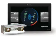  ??  ?? Top to bottom: At a recent demo, a Boston Whaler with Mercury Verados was the test platform for Raymarine’s DockSense.