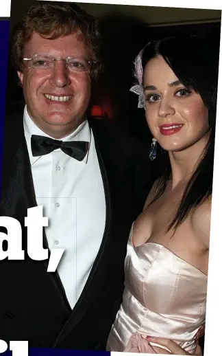  ??  ?? The good life: Financier Guy Hands with EMI pop star Katy Perry