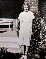 ?? (Special to the Democrat-Gazette) ?? Irene Hale was born in North Little Rock and lived at 1301 Willow St. for the first three years of her life. “My daddy built the house at 1406 Sycamore, right around the corner, a brick house, and I lived there until I was 19,” she says.