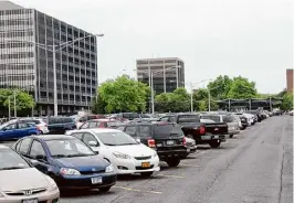  ?? Lori Van Buren/albany Times Union ?? The Harriman State Office Campus in Albany does not make the city more lively or compelling.