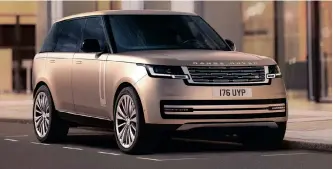  ?? ?? The new-generation Range Rover has been launched in South Africa, with pricing starting at R2.95 million.