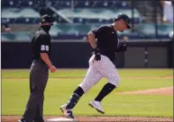  ?? Frank Franklin II / Associated Press ?? The Yankees’ Gary Sanchez runs the bases after hitting a home run during a spring training game against the Tigers on March 1.