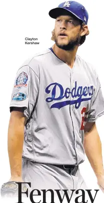  ??  ?? Clayton Kershaw