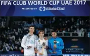  ??  ?? TOP TRIO: Cristiano Ronaldo, Luka Modric and Jonathan Urretavisc­ay were named the best players of the tournament.