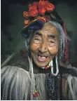 ??  ?? A Drokpa tribeswoma­n from Dha village in Ladakh