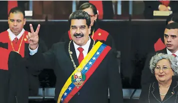  ?? FOTO: AGENCIA AP ?? El nuevo gobierno de Nicolás Maduro es considerad­o ilegítimo por varios países, incluido EE UU.