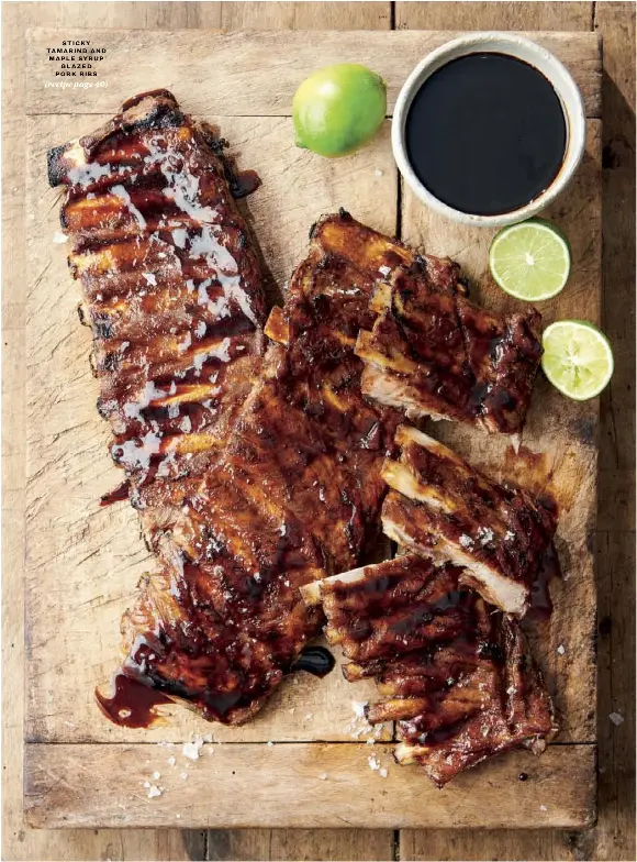 STICKY TAMARIND AND MAPLE SYRUP GLAZED PORK RIBS PressReader