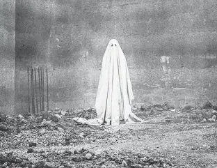  ?? PHOTO BY MONGREL MEDIA ?? Casey Affleck in A Ghost Story, which is really more of a ghost’s story, though still very unsettling.