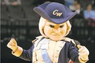  ?? GETTY ?? ‘George’ will soon be out as mascot for George Washington University.