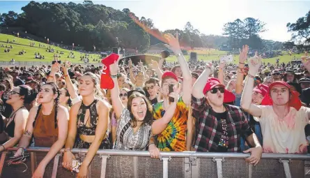  ?? Picture: TIM MARSDEN ?? Safety of festival-goers will be the top priority at this weekend’s Splendour in the Grass at Byron Bay.