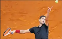  ?? [ AFP ] ?? Dominic Thiem schlägt ab heute in Paris auf, der 24-Jährige will um den Turniersie­g mitmischen.