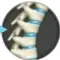  ??  ?? Spinal x-ray analysis of a back pain subject shows DR-HO’S Back Belt helped increase his spinal disc space & helped improve his lumbar stability.