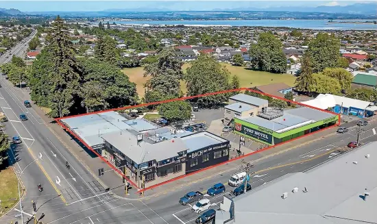  ?? ?? The land and buildings supporting the Turf Hotel and Liquorland at 218-228 Songer Street, Nelson, are for sale for the set asking price of $4.65 million.