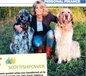  ??  ?? ‘PHANTOM’ PRICE: Louise Zucchi switched to ScottishPo­wer’s erroneous cut-rate deal. Left: Email
