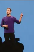  ?? Foto: afp ?? Mark Zuckerberg will plötzlich zum Datenschüt­zer werden.