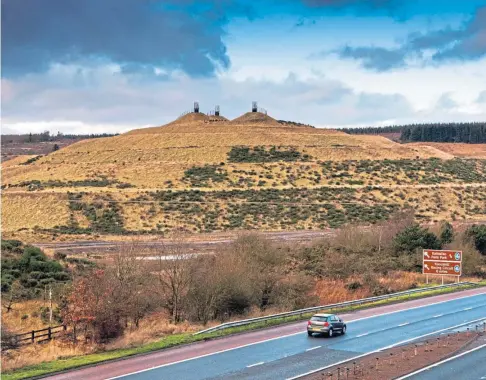  ??  ?? CHANGING LANDSCAPE: The former St Ninians opencast mine, near Kelty, could be transforme­d under the plans.