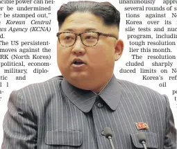  ??  ?? North Korean leader Kim Jong-un.
