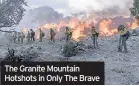  ??  ?? The Granite Mountain Hotshots in Only The Brave