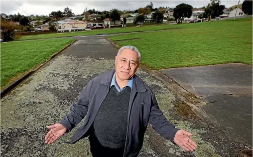  ?? ROSS GIBLIN/STUFF ?? Reverend Perema Leasi long argued for homes on Housing NZ land that stood empty for nearly a decade. (File photo)