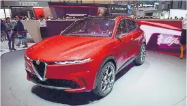  ??  ?? Alfa Romeo Tonale. Una muestra de cómo será el SUV chico italiano.