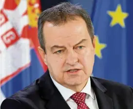  ?? / EPA ?? Ivica Dačić: Pet članica EU nije priznalo nezavisnos­t Kosova