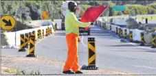  ?? Picture: WESTERNCAP­E.GOV.ZA ?? STOP: Roadworks on the R44 near Avontuur wine estate in Stellenbos­ch.