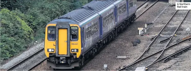  ??  ?? A Northern Rail train