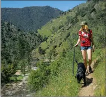  ?? ?? The Hite Cove Trail provides amazing views of the Merced River below.